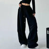Wide Leg Fitilli Kadife Pantolon, yakın çekim — Navra Wear
