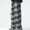 Düz Kesim Ekose Jogger, detay görünüm — Navra Wear
