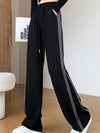 Stripe Panel Loose Trousers