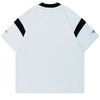 Warm Visual Patterned V-Neck Cotton Fast-Lane T-Shirt