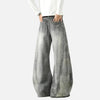Durable Western 3D Print Bell-Leg Denim