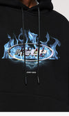 Flame Wave Graphic Sweatshirt