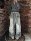 2000s Classic Ombre Utility Denim