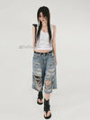 Urban Beat Elevated Heritage Blue Denim Shorts