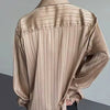 Air-Light Clean-Tone Color Multi-Stripe Long Sleeve T-Shirt