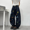 High-Quality Cute Mosaic Relaxed Classic Denim
