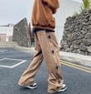Wide Leg Harf Baskılı Jogger, model üzerinde — Navra Wear