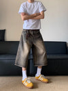 Heritage Rinse Wrinkle Denim Shorts