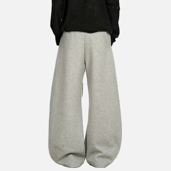 Wide Leg Western Baskılı Jogger alternatif görünüm