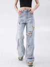 Heritage Rinse Blue Graphic Relaxed Denim