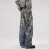 2000s Link Decoration Bell Leg Denim