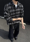 Star Grid Airy Long Sleeve Top