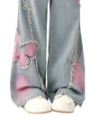 2000s Butterfly Edge Faded Denim