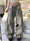 Metro Relaxed Heritage Grey High-Rise Wide Denim