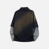 Warm Season Layered Polo Sweatshirt