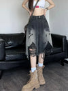 Women Western Style Timeless Ombre Denim Shorts