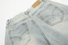Metro Timeless Faded Rinse Wide Leg Denim Shorts