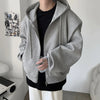 Oversized Front-Open Sweatshirt