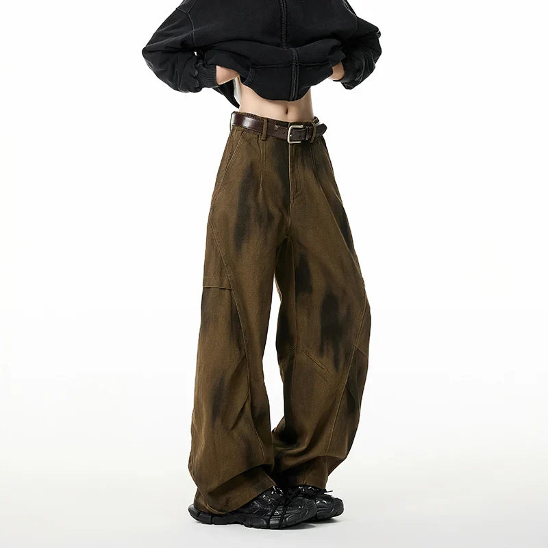 Trendy Relaxed Wide Leg Street Pants