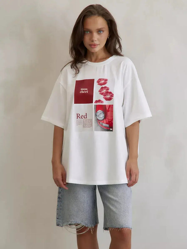 Circa-2000 Women Classic Epoch European Style Design T-Shirt