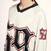 Back-In-Time Relaxed-Cut Letter Illustrated Long T-Shirt