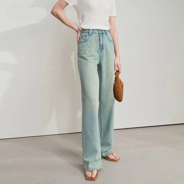 Minimalist Summer Classic Bell Leg Denim alternatif görünüm