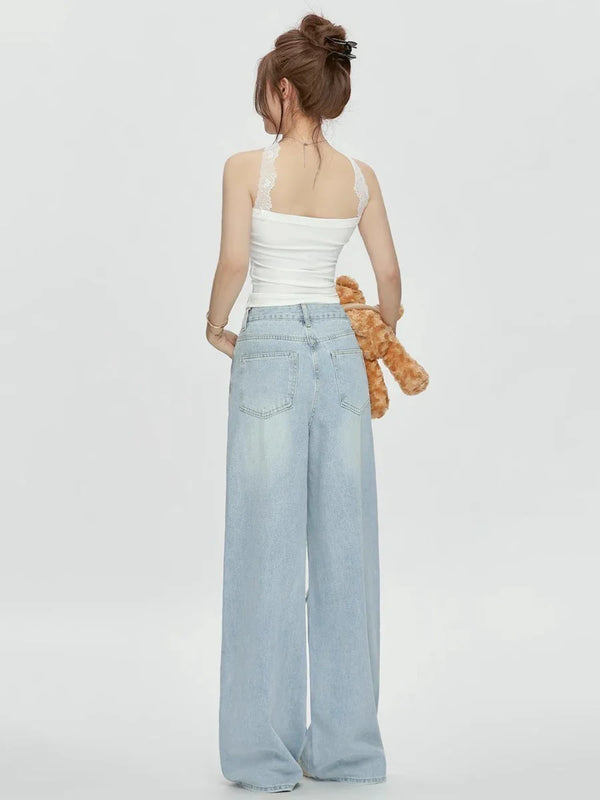 Heritage Destroyed Hollow Out Relaxed Denim alternatif görünüm