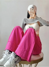 Pink 2000s High-Rise Bell Leg Denim