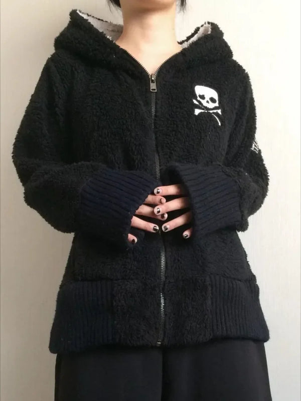 Lambswool Skull Cross Gothic Sweater