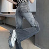 Heritage Bell Torn High Waisted Denim