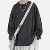 Versatile Hip Hop Pure-Hue Color Long Sleeve T-Shirt