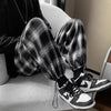 Retro Plaid Loose Trousers