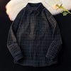 Vintage Ekose Fitilli Kadife Gömlek, stil görünüm — Navra Wear