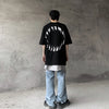 Baskılı Oversize Tişört, arka görünüm — Navra Wear