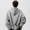 Asymmetric Double Zip Hood
