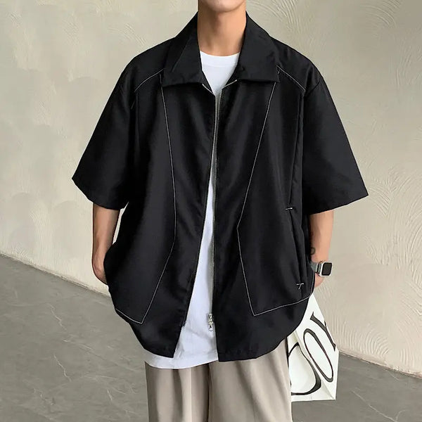 Thread Splice Bright Casual Zip Short Top alternatif görünüm