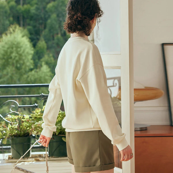 Refined Drop Casual Crewneck alternatif görünüm