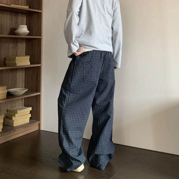 Düz Kesim Ekose Jogger alternatif görünüm