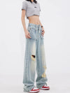 Heritage Cutting High-Rise Bell Leg Denim