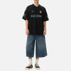 Color Blocked Letter Print Short-Sleeve Training T-Shirt