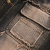 Faded Batik Denim Jacket