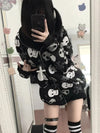 2000s Skull Print Sweatshirt
