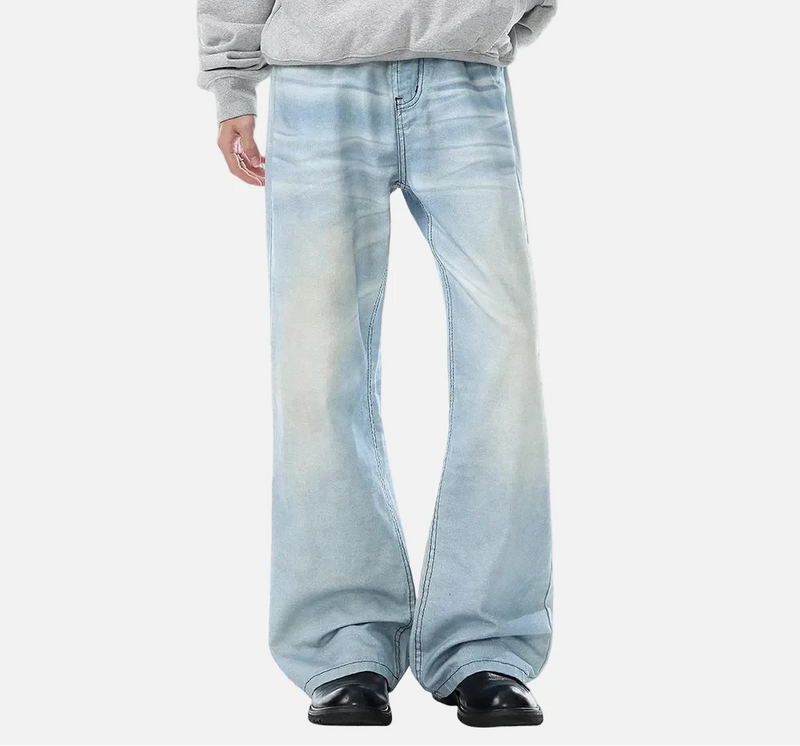 Heritage Faded Rinse High Street Bell Leg Denim