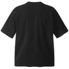 Block-Style Drop-Shoulder Print Illustrated Noir-Edge T-Shirt
