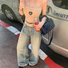 2000s Cozy Blue Classic Bell Leg Denim