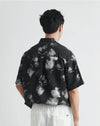 Mens Hawaiian Bloom Trendy Button Top