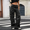 Women Classic Mid-Waisted Utility Denim