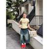 2000s Metro Heritage Beaded High-Rise Denim Shorts