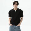 Cleanfit Lapel Contrast Color Off-Duty Sport-Collar T-Shirt