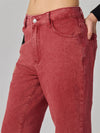 Red Metro Low Waist Denim